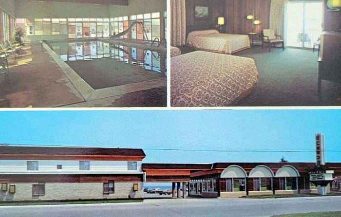 Queens Motel - Vintage Postcard